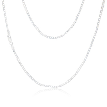 Sterling Silver Anchor 50 Gauge 45cm Chain