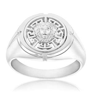 Sterling Silver Medusa Fancy Ring