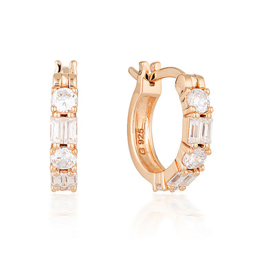 Georgini Rose Gold Plated Irina Small Hoop Earrings