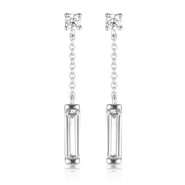 Georgini The Layered Edit Sterling Silver Tlieta Drop Earrings