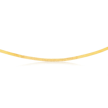 Sterling Silver Gold Plated Fancy 40cm Choker Chain