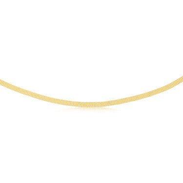 Sterling Silver Gold Plated Fancy 40cm Choker Chain