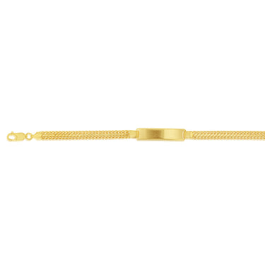 Sterling Silver Gold Plated Foxtail ID 19cm Bracelet