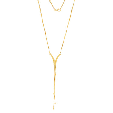 Sterling Silver Gold Plated Fancy Double Strand 43cm Chain