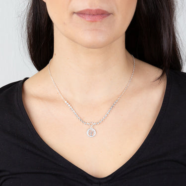 Sterling Silver Tree Of Life Pendant On 45cm Chain