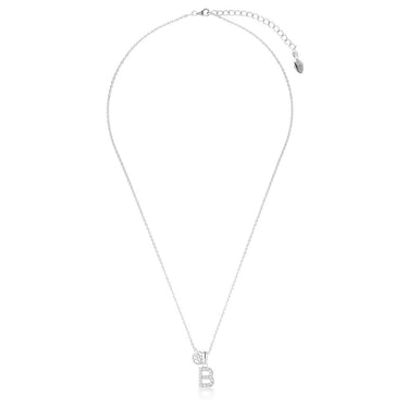 Georgini Sterling Silver Luxury Letters B Pendant On Chain