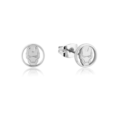 Disney Sterling Silver Iron Man Stud Earrings