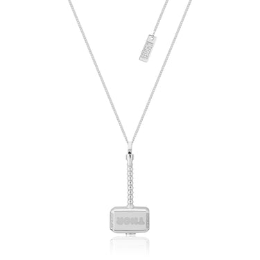 Couture Kingdom Disney Sterling Silver Thor Hammer Pendant On 60cm Chain
