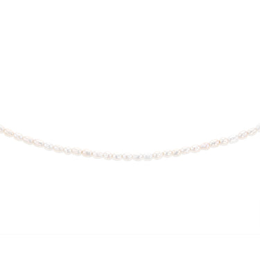 Sterling Silver Gold Plated Fresh Water Pearls 46+4cm Chain