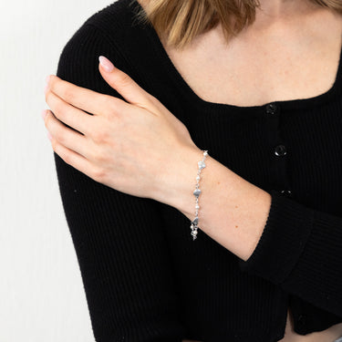 Sterling Silver Shells And Synthetic Pearls 16+3cm Bracelet