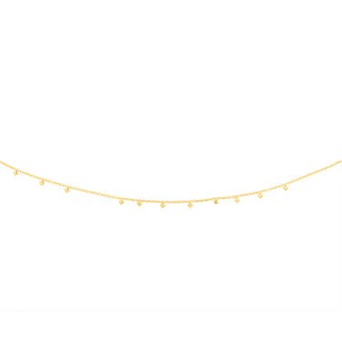 Sterling Silver Gold Plated Star Charms On 32+10cm Chain