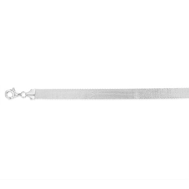 Sterling Silver Broad 19cm Bracelet
