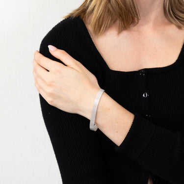 Sterling Silver Broad 19cm Bracelet
