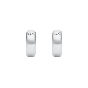 Michael Kors Sterling Silver Premium Huggies Earrings