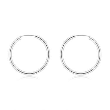 Sterling Silver Plain 20mm Sleeper Earring