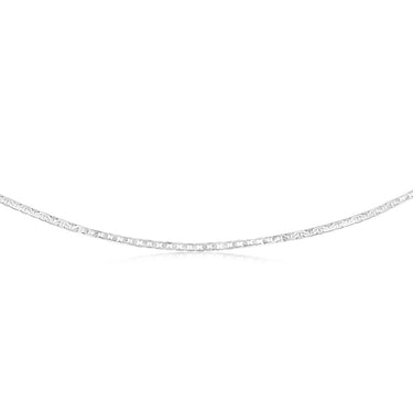 Sterling Silver Flat 80 Gauge Anchor 55cm Chain