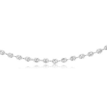 Sterling Silver Puff 50.5cm Chain