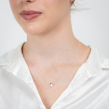 Sterling Silver Polished Heart Pendant On Chain