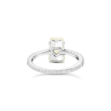 Thomas Sabo Sterling Silver Haribo Cubic Zirconia Pineapple White Bear Ring
