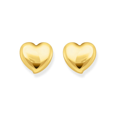 Thomas Sabo Gold Plated Sterling Silver Bold Heart Stud Earrings