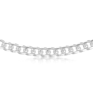 Sterling Silver Fancy 300 Gauge Oval Curb 50cm Chain