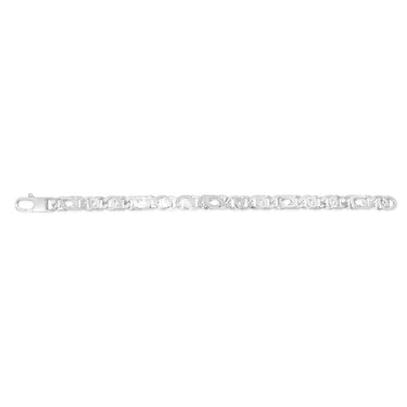 Sterling Silver Tiger Eye 200 Gauge Link 23cm Bracelet