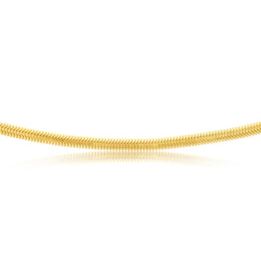 Sterling Silver Gold Plated Bolt Ring Cashmere 50cm Chain