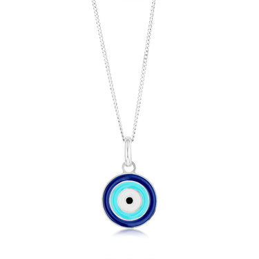 Sterling Silver Evil Eye Pendant