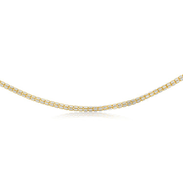 Sterling Silver Gold Plated Fancy 150 Gauge 45cm Chain