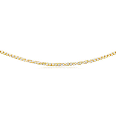 Sterling Silver Gold Plated Fancy 150 Gauge 45cm Chain