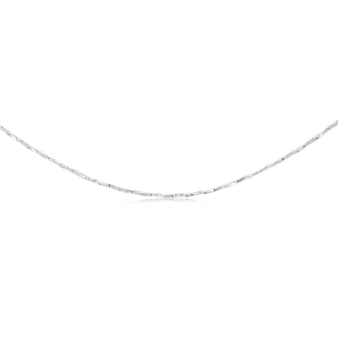 Sterling Silver Fancy 160 Gauge Twisted 45cm Chain