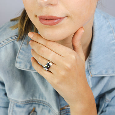 Sterling Silver Multicolour Cubic Zirconia Fancy Ring