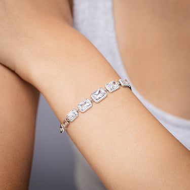 Sterling Silver Fancy Links 16+3cm Bracelet