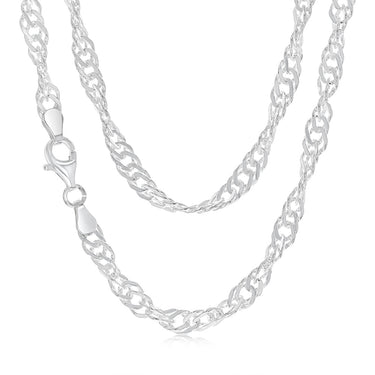 Sterling Silver Twist Curb Chain
