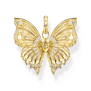 Thomas Sabo Bloom Yellow Gold-Plated Paradise Butterfly CZ Pendant