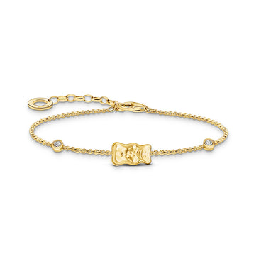 Thomas Sabo Haribo Yellow Gold-Plated Bear CZ Bracelet