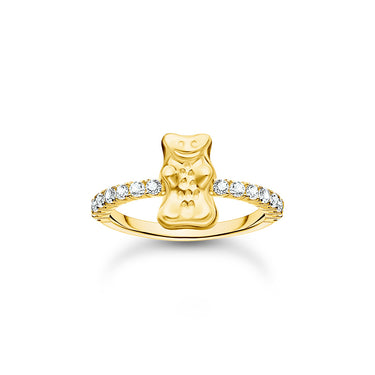 Thomas Sabo Haribo Yellow Gold-Plated Bear CZ Ring