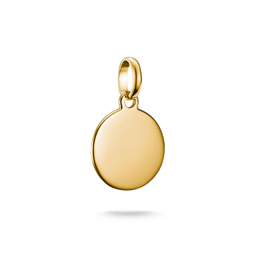 Thomas Sabo CC Connect Engravable Yellow Gold-Plated Disc Small