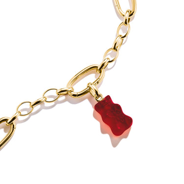 Thomas Sabo CC Connect Haribo Yellow Gold-Plated Strawberry Red Bear