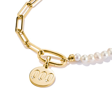 Thomas Sabo CC Connect Yellow Gold-Plated CZ '000' Angel Number
