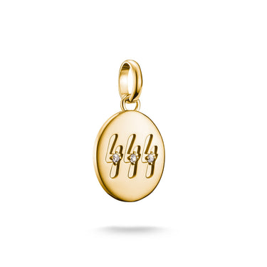 Thomas Sabo CC Connect Yellow Gold-Plated CZ '444' Angel Number
