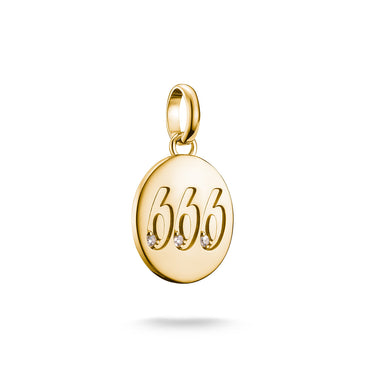 Thomas Sabo CC Connect Yellow Gold-Plated CZ '666' Angel Number