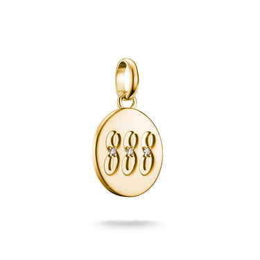 Thomas Sabo CC Connect Yellow Gold-Plated CZ '888' Angel Number