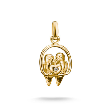 Thomas Sabo CC Connect Yellow Gold-Plated Lovebirds