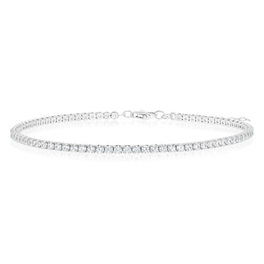 Sterling Silver CZ Tennis Bracelet