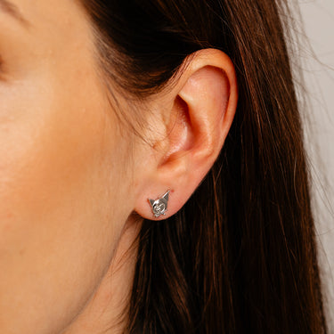 Sanrio Kuromi Sterling Silver Stud Earrings