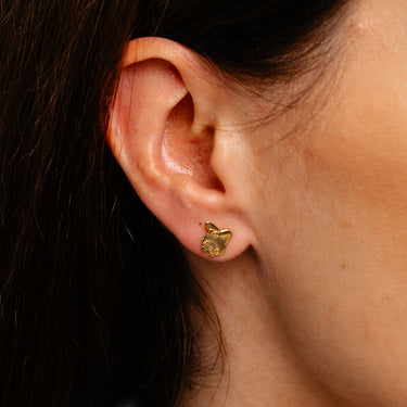 Sanrio My Melody Sterling Silver Yellow Gold Plated Stud Earrings