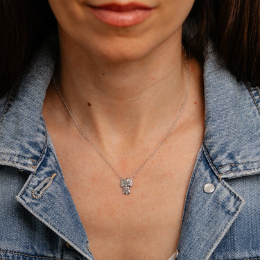 Sanrio Hello Kitty Body Sterling Silver Necklace