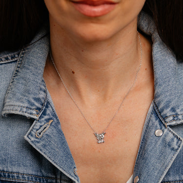 Sanrio Kuromi Sterling Silver Necklace