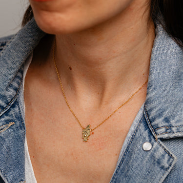 Sanrio My Melody Yellow Gold Plated Sterling Silver Necklace
